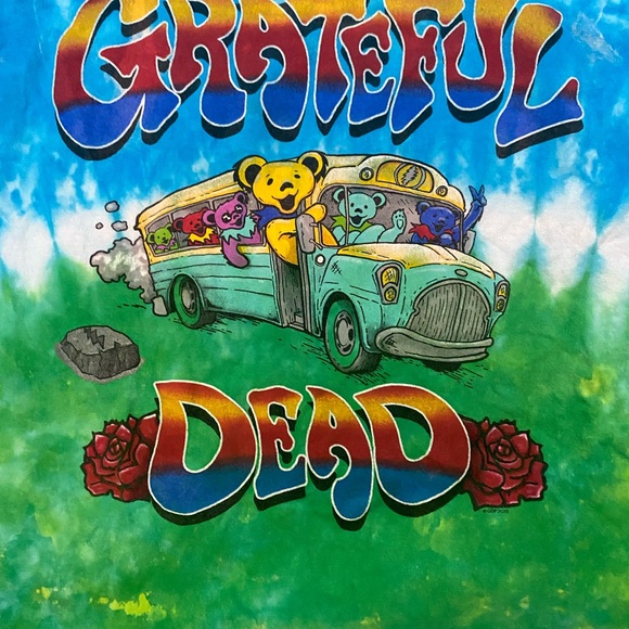 Vintage Grateful Dead multicolored tie die Graphic tee - Picture 3 of 3